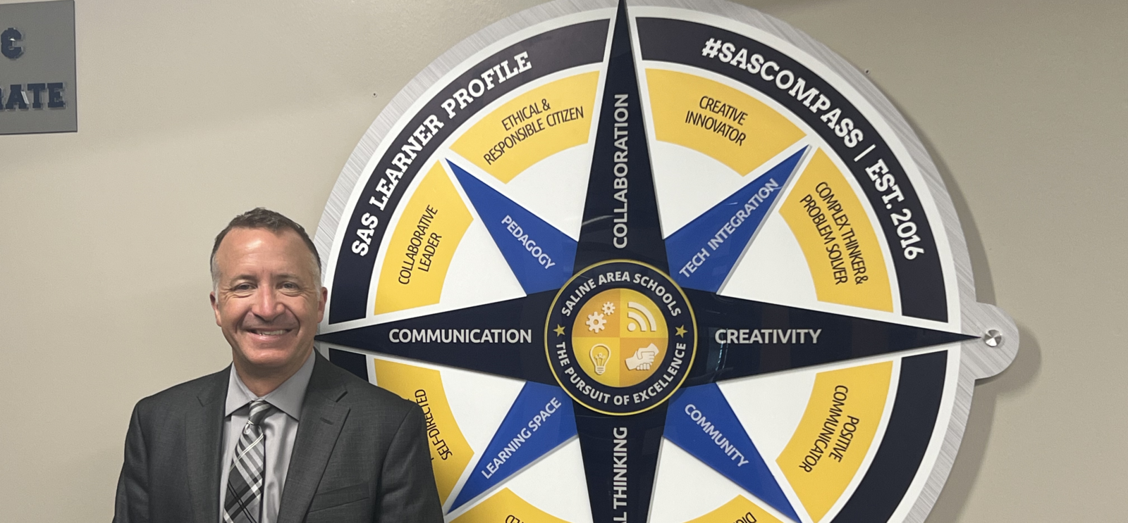 Superintendent with the Compass Wall Decor